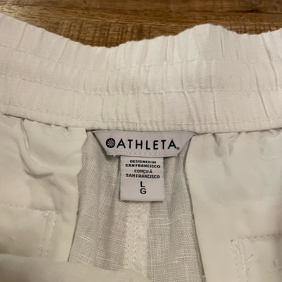NWT Athleta Retreat Linen Joggers - Picture 4 of 7